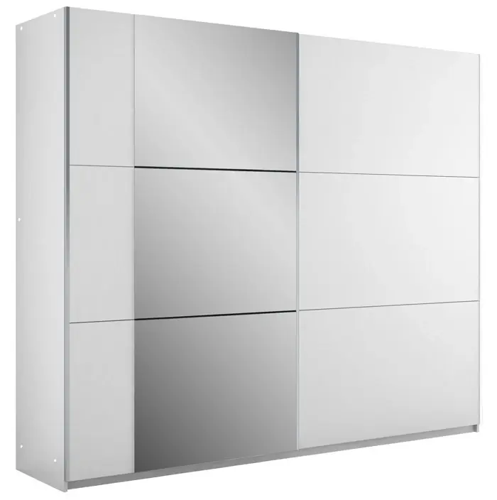 Šatní skříň BISMARK 250 bílá/bílá Novinka