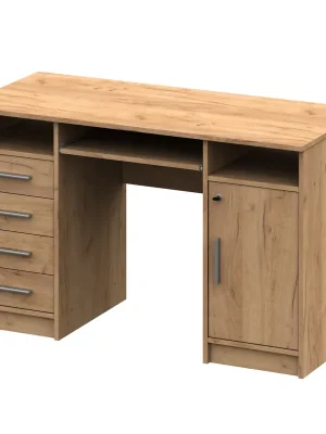 Značkový PC stůl, dub artisan, B9 NEW