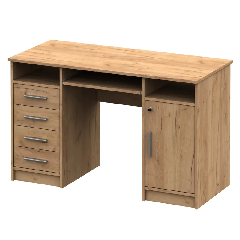 Značkový PC stůl, dub artisan, B9 NEW