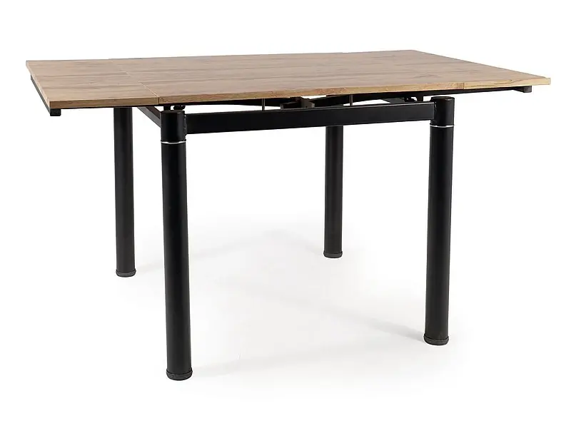 Rychlé Dodání Jídelní stůl rozkládací GUTY 80(131)x80 dub artisan/černá mat
