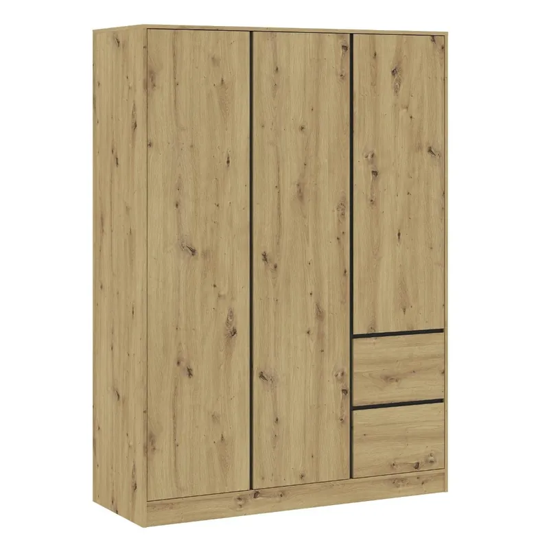 Šatní skříň 3D2S BURELA dub artisan/antracit Kup Teď