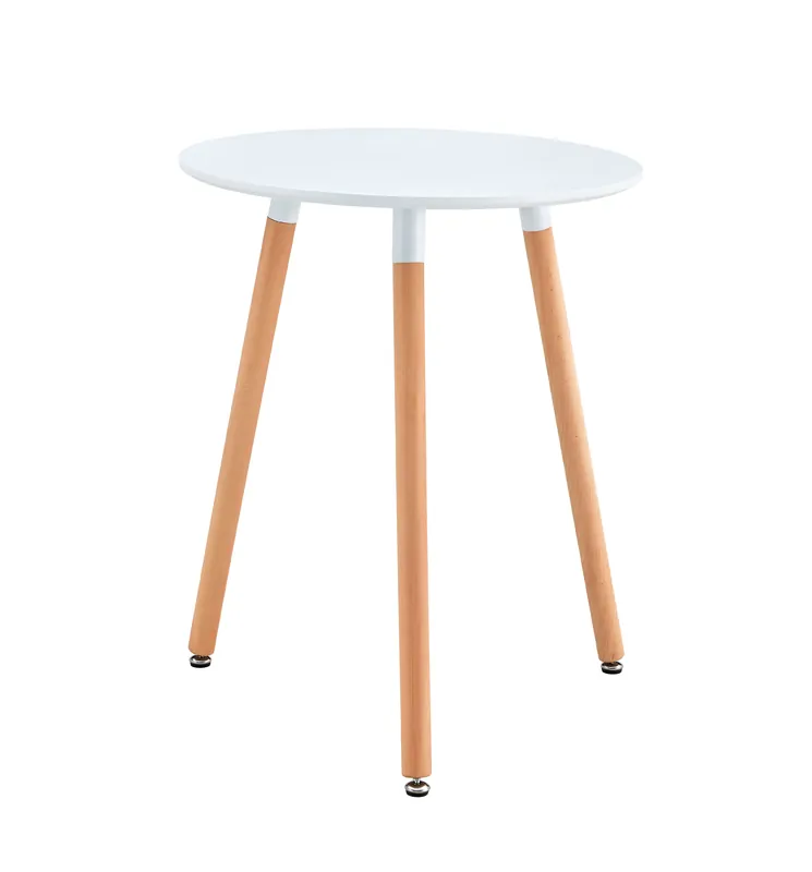 Jídelní stůl, bílá/buk, průměr 60 cm, ELCAN NEW TYP 1 Originální