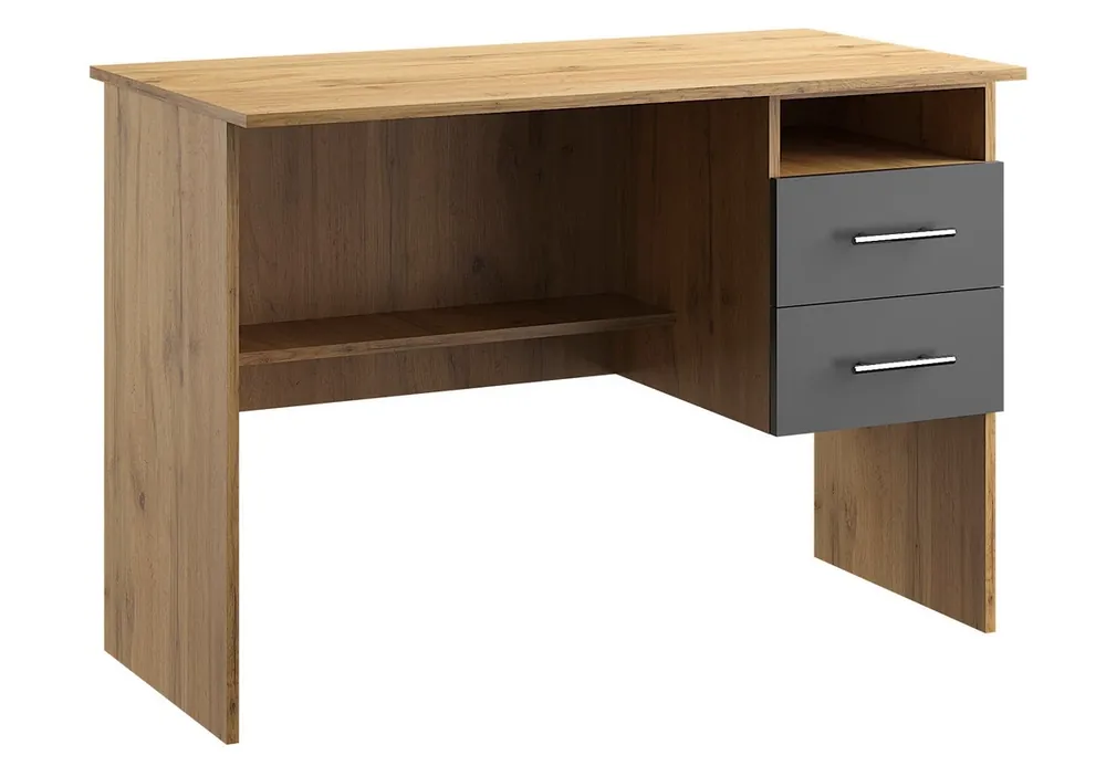 Značkový Pracovní stůl OFFICE KIT 2 pravý dub apalačský/šedá