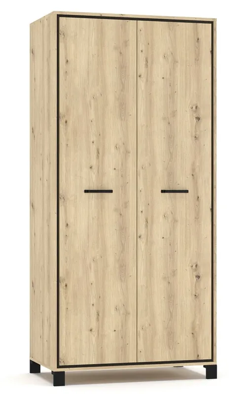 Výprodej Šatní skříň 2D BUCKET dub artisan/wenge