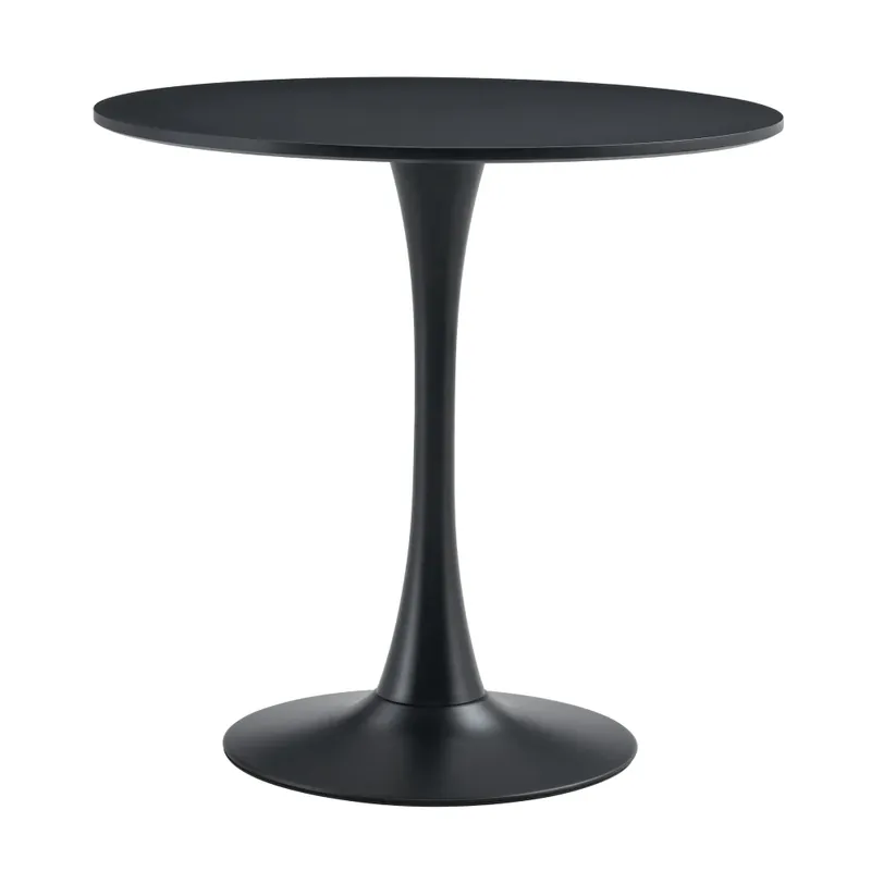 Jídelní stůl, černá, průměr 80cm, REVENTON NEW Akční Cena