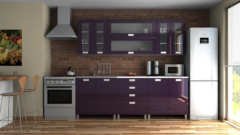 Levný Kuchyňská linka Eginger KRF 220 fialový lesk