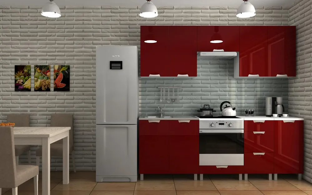 Kuchyňská linka Dalliance RLG 220 bordo lesk Víkendová Akce