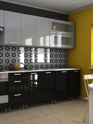 Zlevněný Kuchyňská linka Biodera MDR 300 šedý/černý lesk