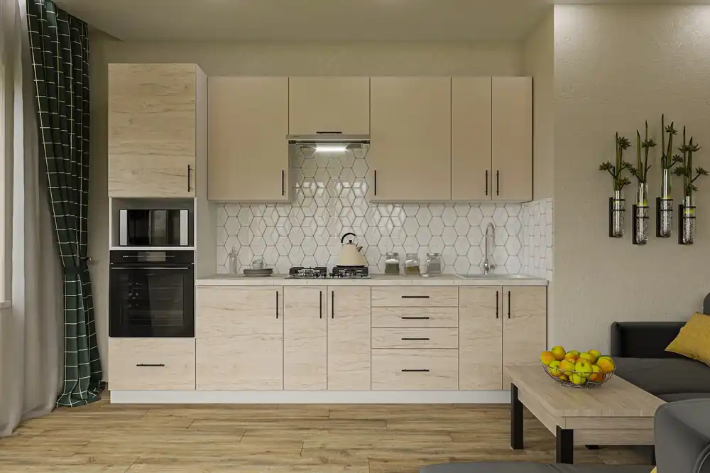 Oblíbený Kuchyňská linka 280 HORLY 1 satin/light rockford hickory