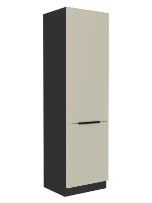 Vysoká skříňka, kašmír/černá, ARAKA 60 DK-210 2F Sleva