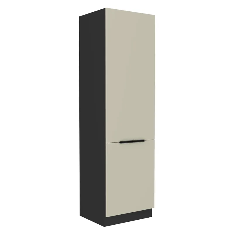 Vysoká skříňka, kašmír/černá, ARAKA 60 DK-210 2F Sleva