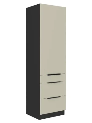 Vysoká skříňka, kašmír/černá, ARAKA 60 DKS-210 3S1F Sleva