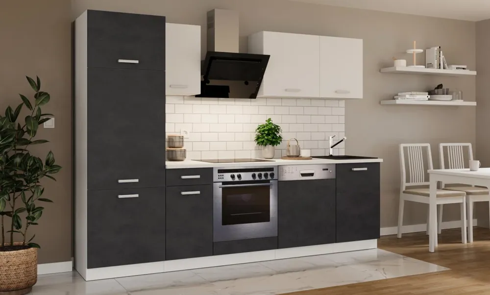 Kuchňská linka Todor 270 matera/bílá + PD 210 bílá Nízká Cena