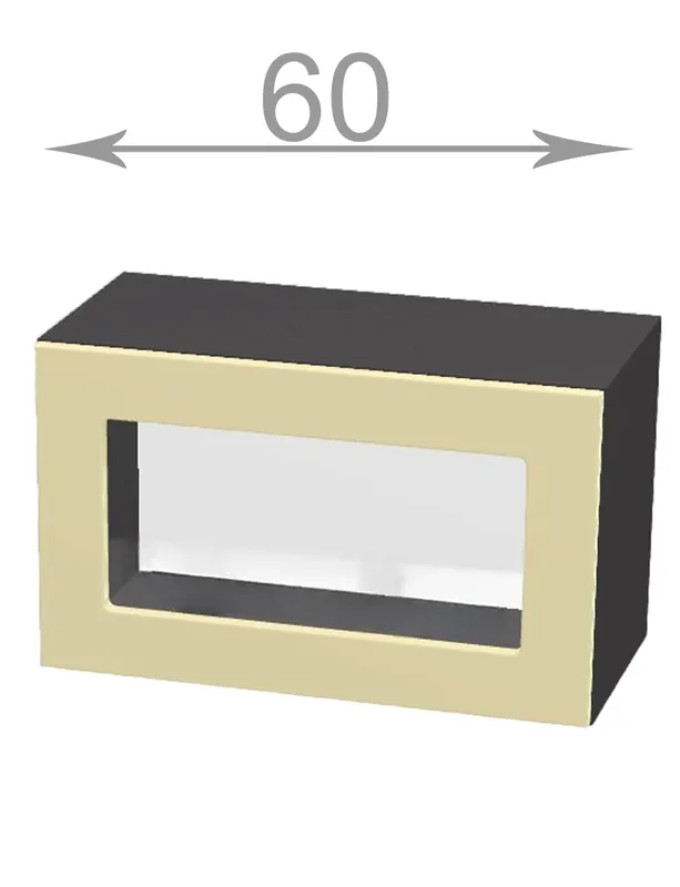 horní výklopná vitrína š.60, v.36, Modena W6036G, bílá/artwood Rychlé Dodání