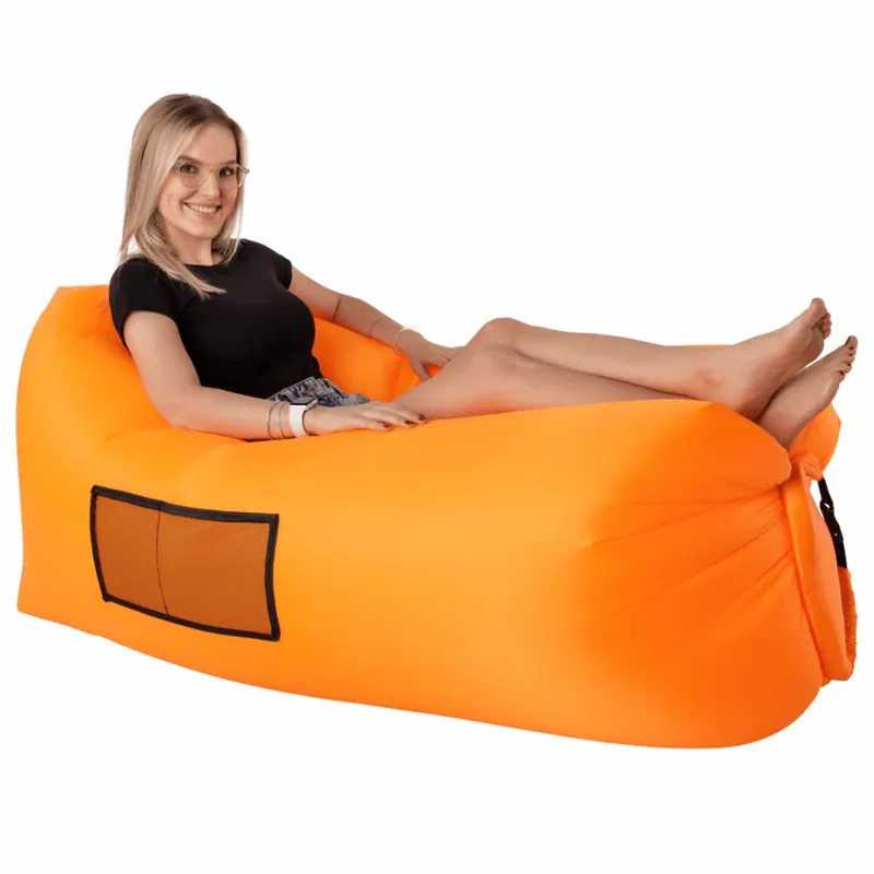 Vrácení Zdarma Nafukovací sedací vak/lazy bag, oranžová, LEBAG