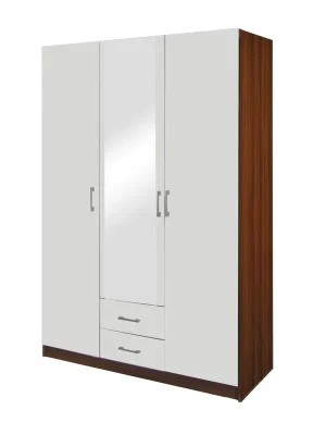 Skříň ESO 3dveřová 61530 ořech/bílá Dokud Zásoby Vydrží