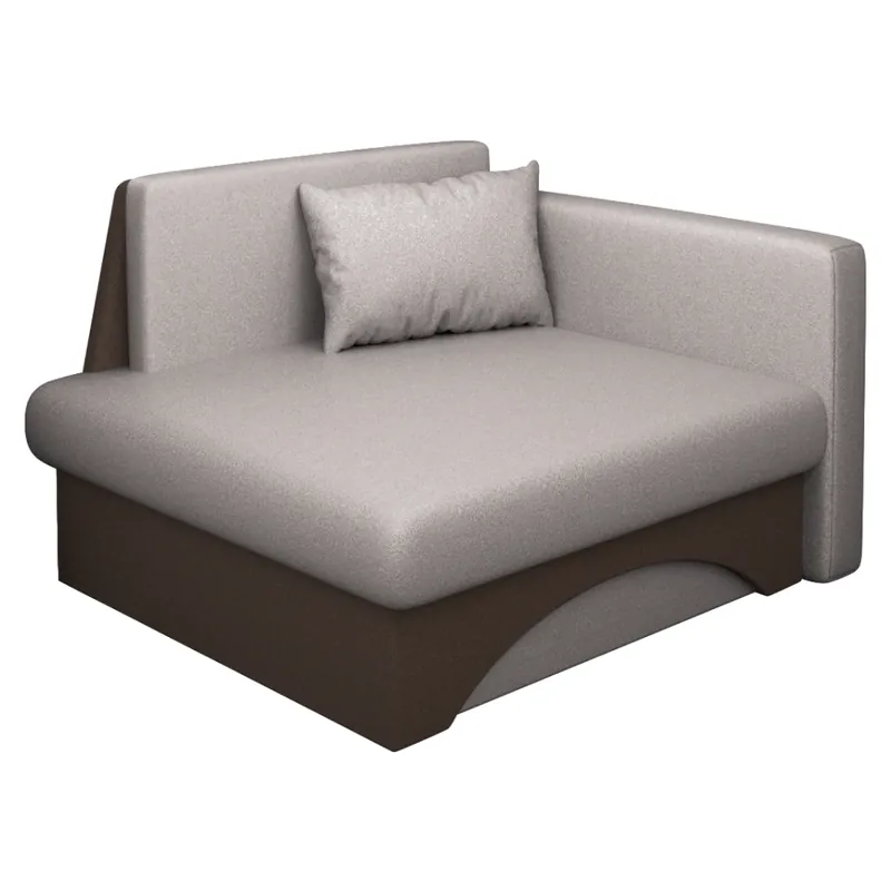 Cenová Bomba Rozkládací křeslo, béžovošedá Taupe/hnědá, KUBOŠ NEW UNI