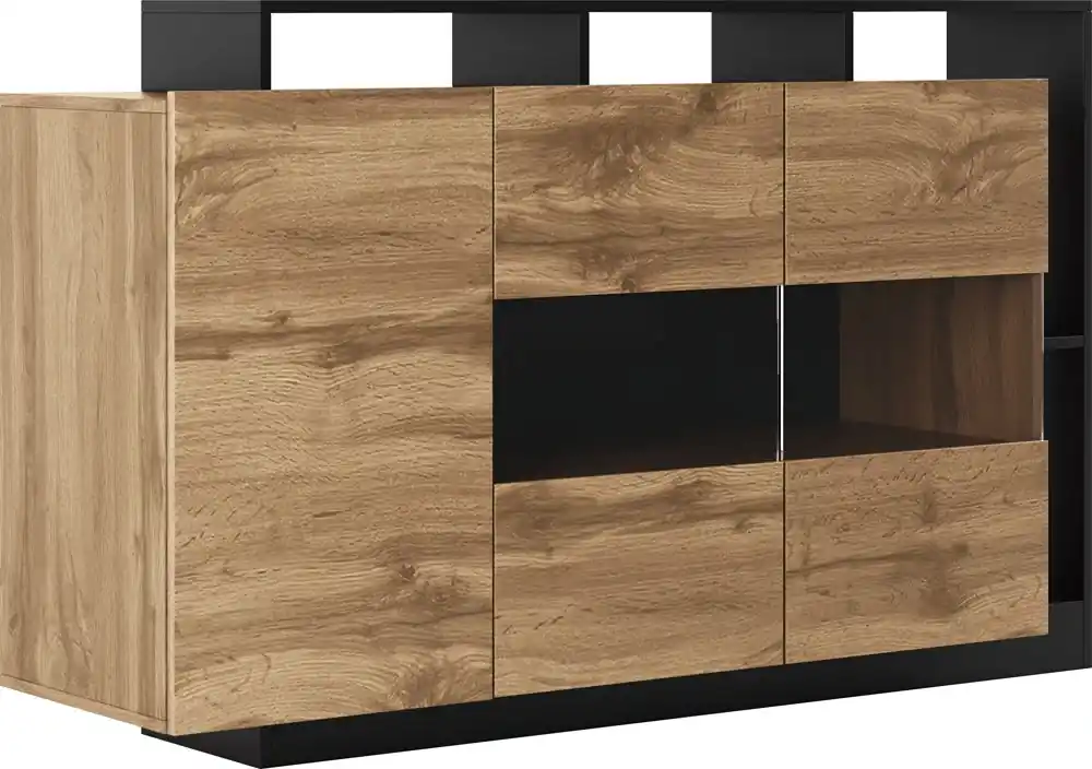 Ověřený SMARA komoda 3D, apaláčský dub/antracit