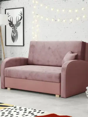 Značkový Rozkládací křeslo Vivian Soft II - růžová