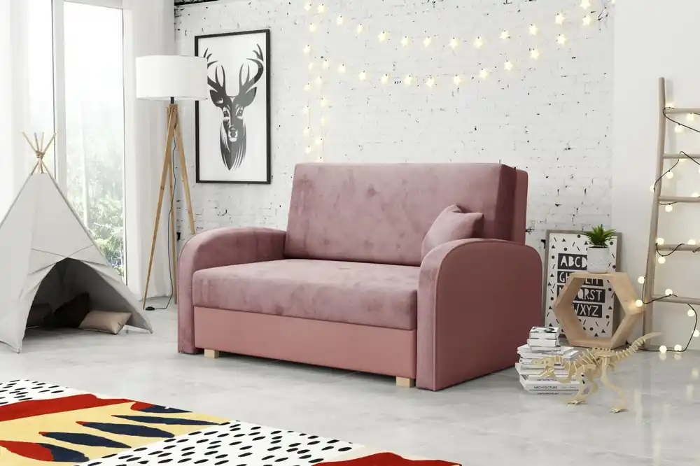 Značkový Rozkládací křeslo Vivian Soft II - růžová