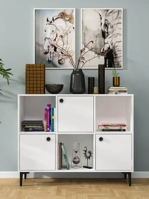 ZAMIA třídveřová komoda, bílá Must-Have