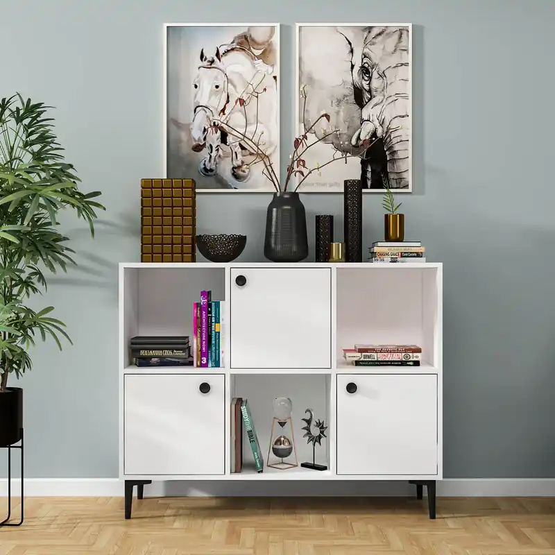 ZAMIA třídveřová komoda, bílá Must-Have