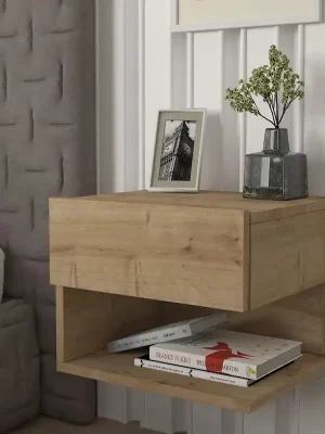 Závěsný noční stolek KILIS sapphire/antracit Akční Nabídka