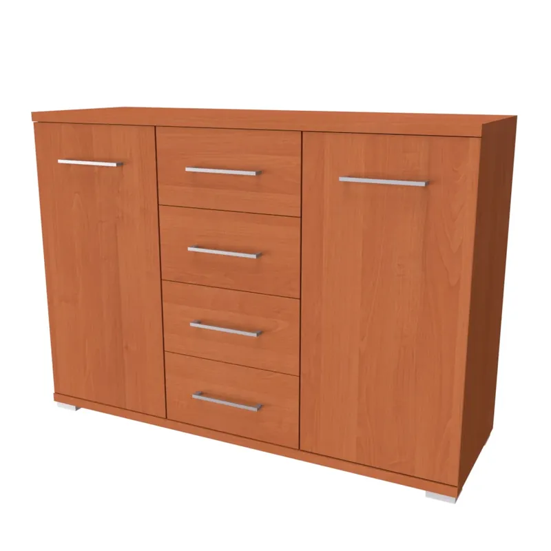 Aktuální AIDA M - komoda se zásuvkami a dvířky, 120 až 140cm × 86 × 40cm Šířka 130cm, Dekor olše