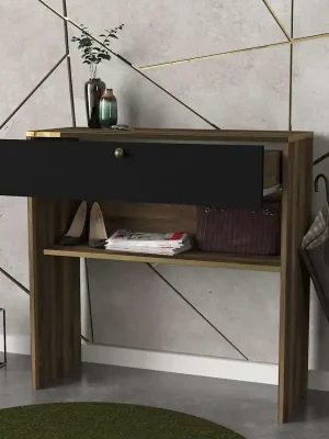 Zlevněný PERUS konzolový stolek, ořech/černý