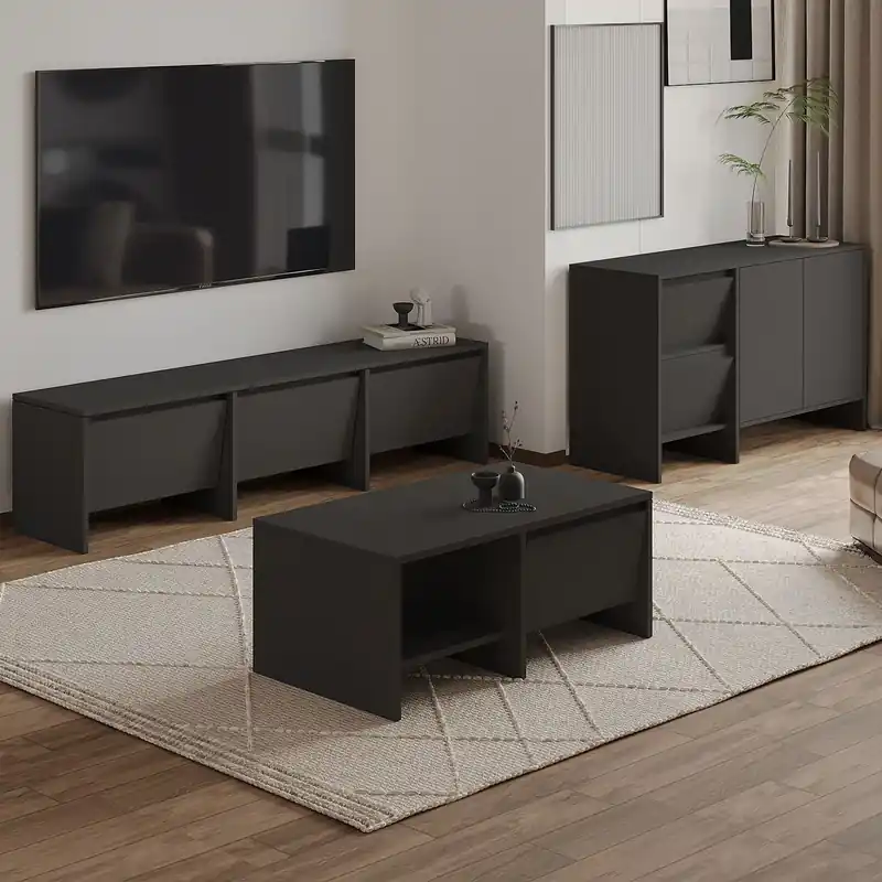 LARIS obývací sestava, antracit Vrácení Zdarma