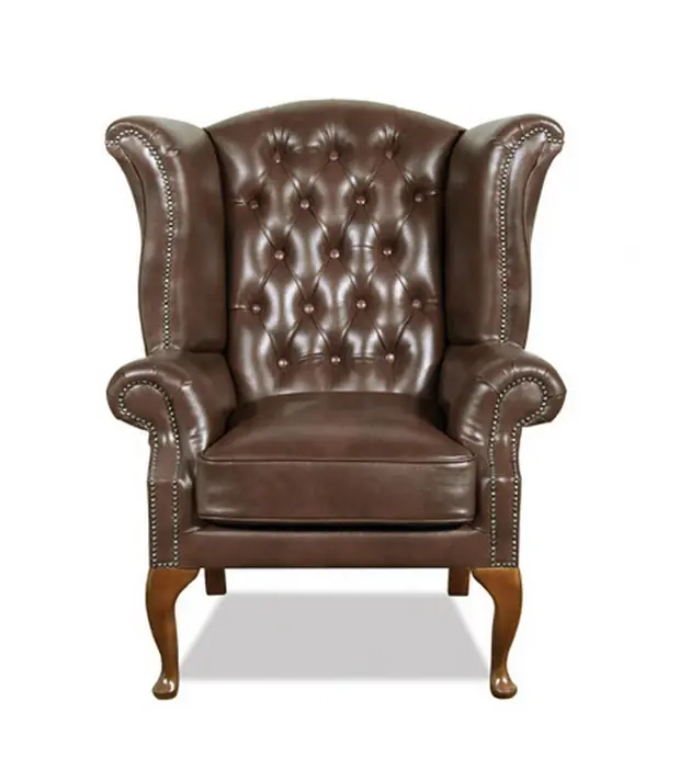 Přímo Od Výrobce Křeslo Chesterfield Queen kůže hnědá