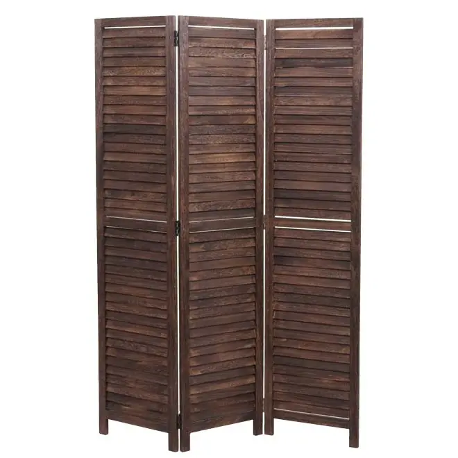Víkendová Akce Paraván Shabby vintage C30 - 170 x 120 cm - Hnědá