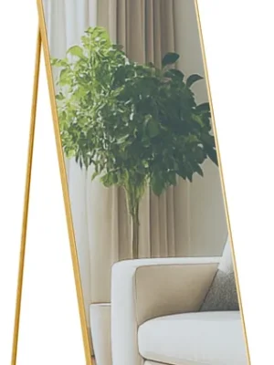 Zrcadlo Benicia 150x50 cm - zlaté lesklé Dokud Zásoby Vydrží