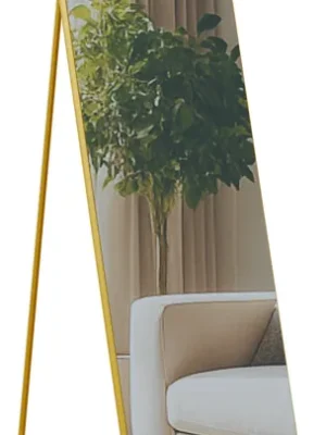 Zrcadlo Gurnee 140x40 cm - zlaté lesklé Autentický