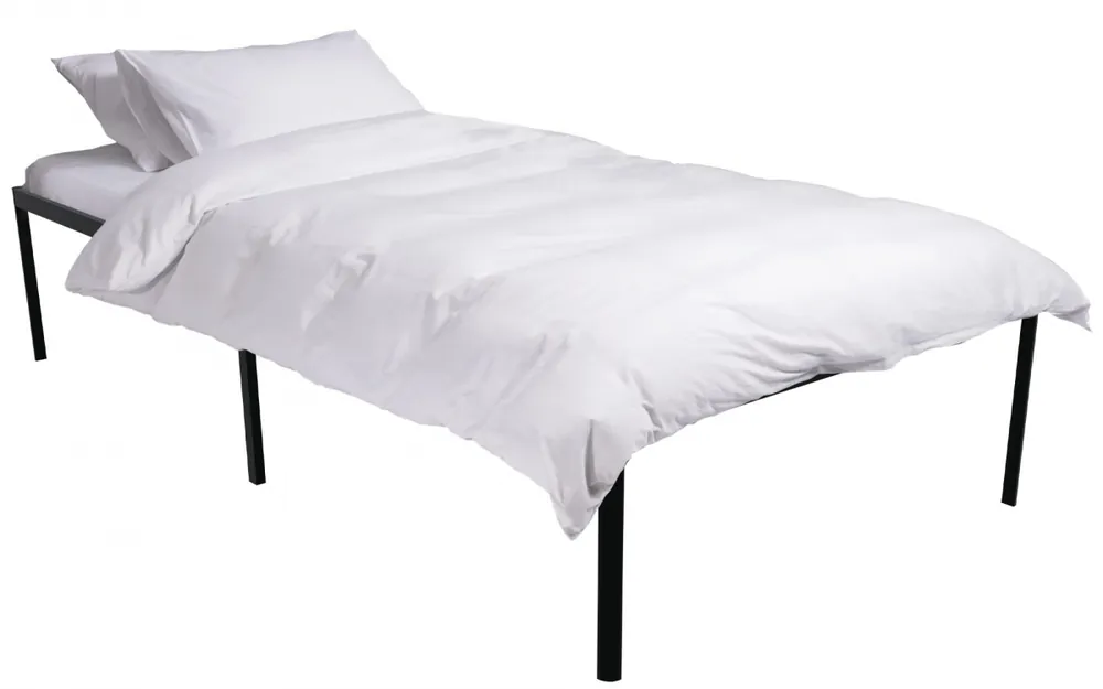 Super Cena Kovová Postel Hamlin - 200 x 100, v 41 cm - Černá