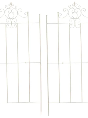 2x Mřížka na popínavé rostliny Paula - 180 x 85,5 cm - Krémová antik Ihned K Objednání
