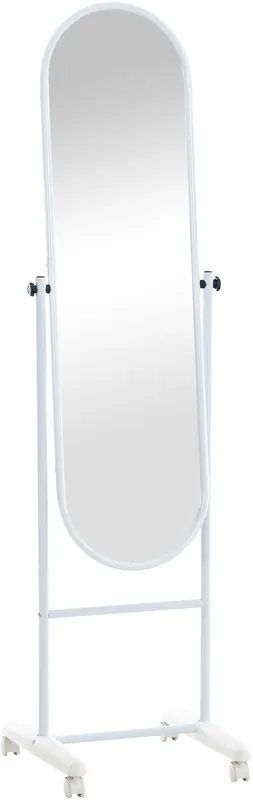 Jen Po Omezenou Doba Stojící zrcadlo Nane Oval - 155x40x42 cm - Bílá