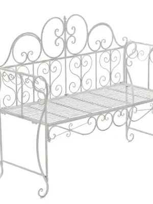 Zahradní lavička GS11173499 - Bílá antik Značkový