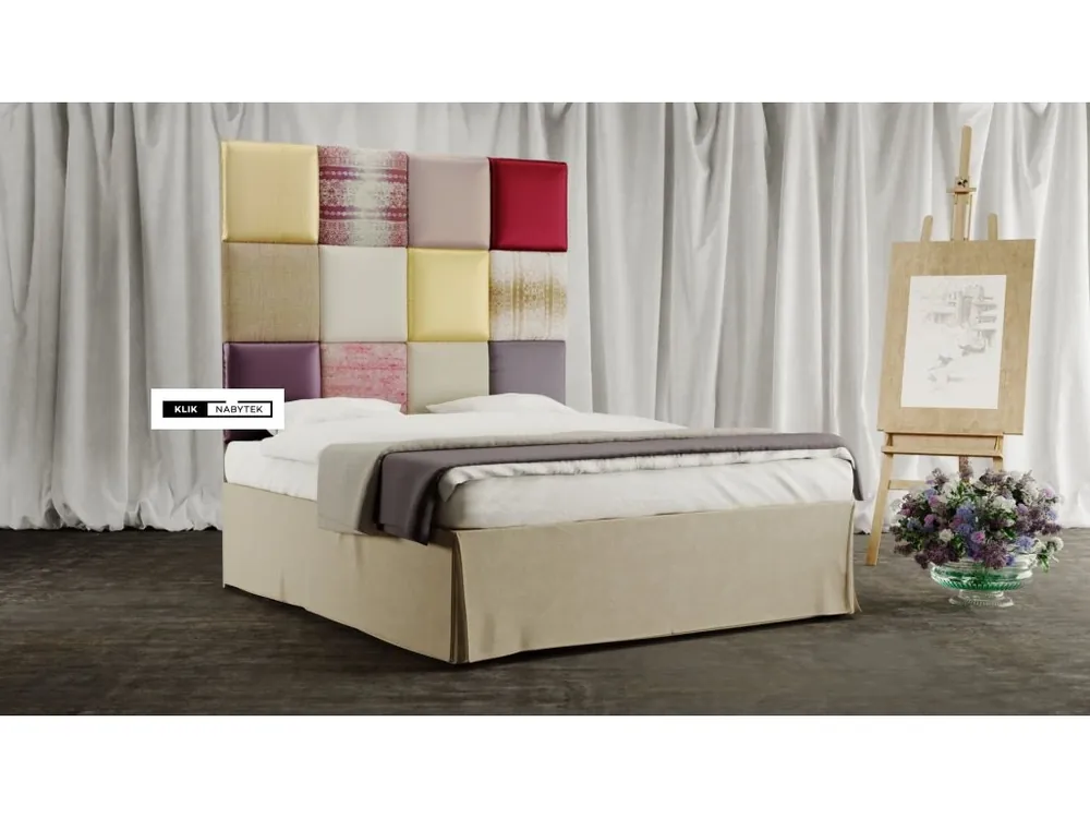 Cenově Výhodný Kontinentální čalouněná postel PARIS boxspring