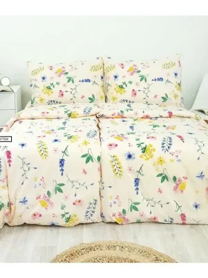 Značkový Ložní povlečení bavlněné Flora meruňková (LS212)