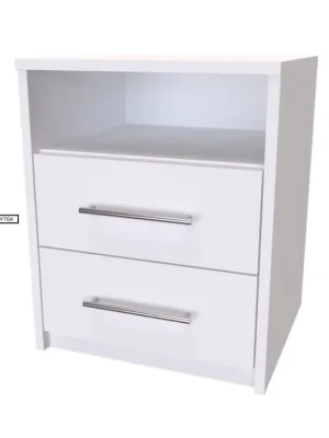 Originální Noční stolek ELITE - bílý lesk, antracit, aj.