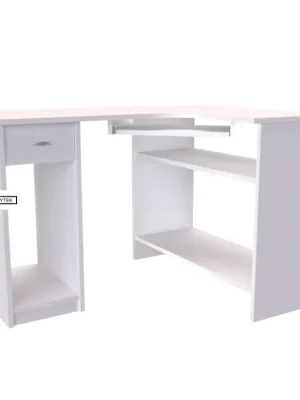 PC stolek rohový LUKY - bílý lesk, antracit, aj. Zlevněný