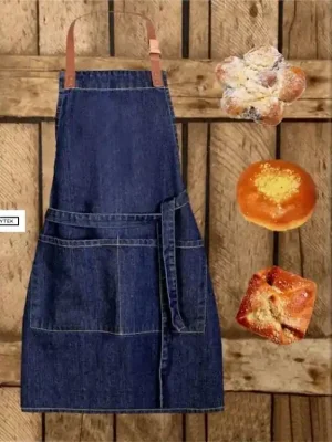 Zástěra kuchyňská dětská Jeans - tmavě modrá Originální