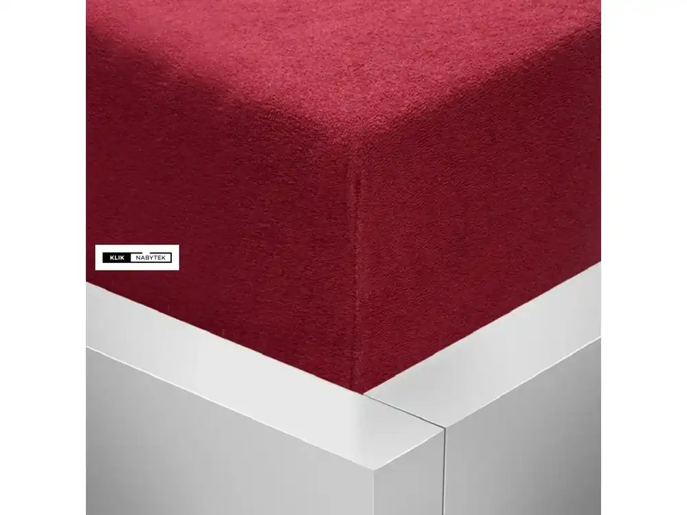 Froté napínací prostěradlo bordó Pouze Dnes