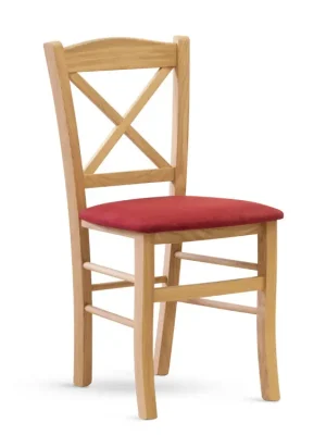 Zlevněný Jídelní židle CLAYTON – moderní design, různé látky a odstíny - KOSTRA bíláSedák lux 15 bordo