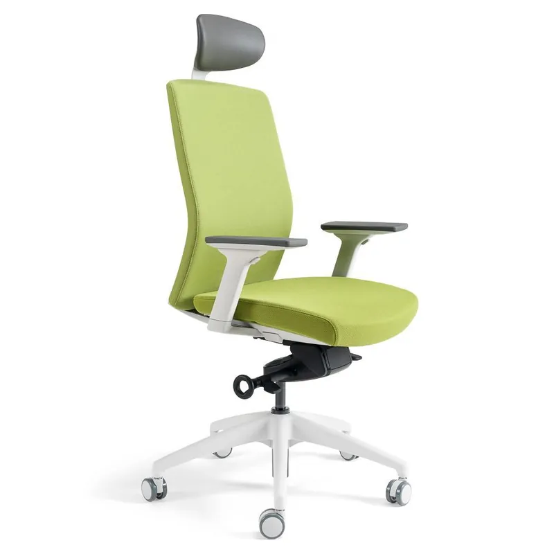 Nízká Cena Kancelářská ergonomická židle BESTUHL J2 WHITE SP — více barev, s podhlavníkem - Čalounění J2 WHITE SP Zelená 203