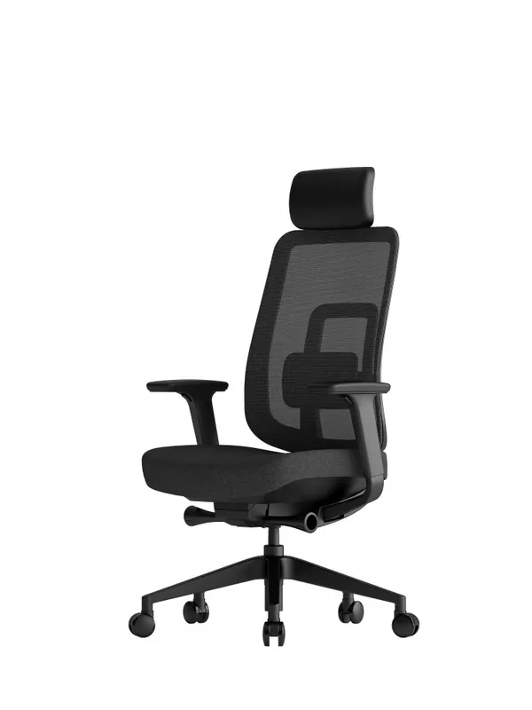 Zlevněný Kancelářská ergonomická židle K42 SP – síť/ čalouněná, černá