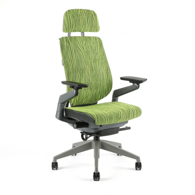 Jen Po Omezenou Doba Kancelářská ergonomická židle KARME MESH — více barev - Čalounění KARME MESH Zelená žíhaná