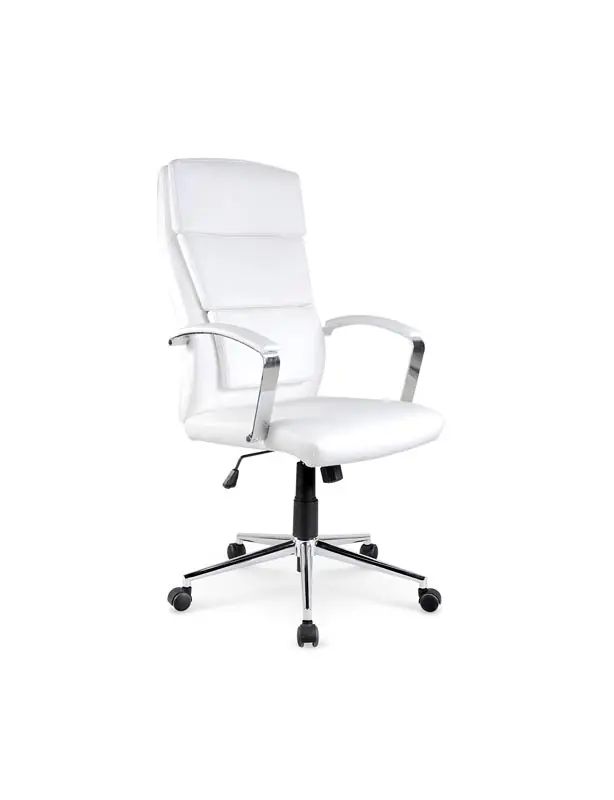 Must-Have Kancelářské křeslo AURELIUS – ekokůže, bílá Halmar