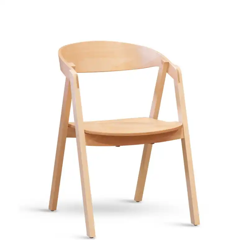 Must-Have Křesílko GURU buk - masiv s čalouněným/pevný sedák